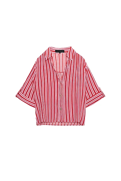 CHEMISE FLUIDE À RAYURES