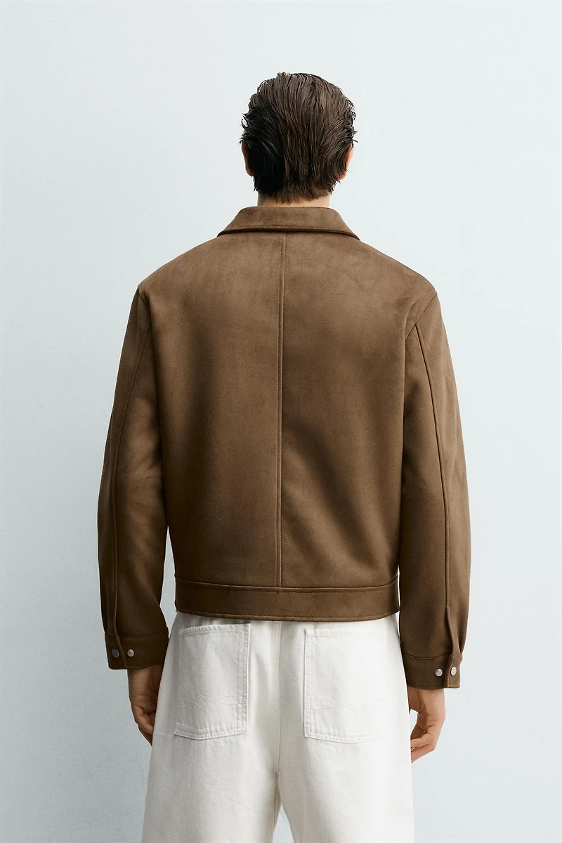 BLOUSON COURT regular fit EFFET DAIM