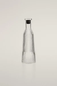RAISED DESIGN GLASS BOTTLE
