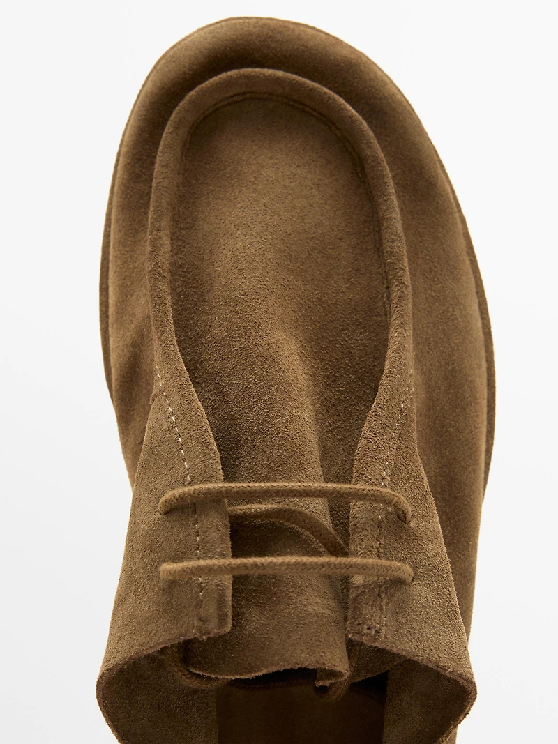 Chaussure soft en cuir à lacets