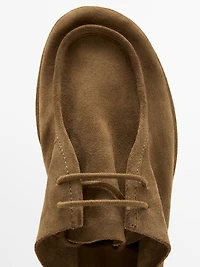 Chaussure soft en cuir à lacets