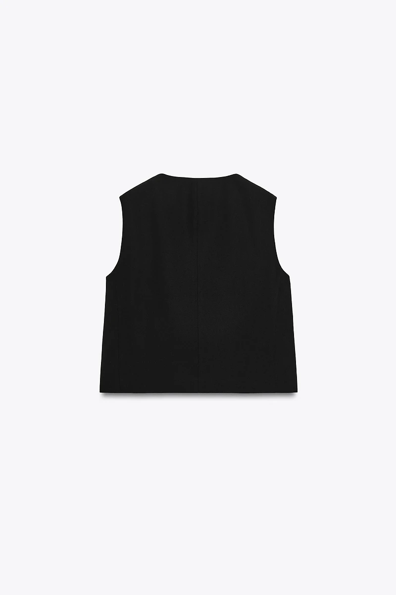 ZW COLLECTION DOUBLE-BREASTED BUTTON VEST