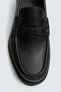 LEATHER PENNY LOAFERS