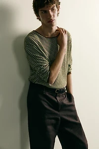 LIGHTWEIGHT STRIPED JACQUARD JUMPER