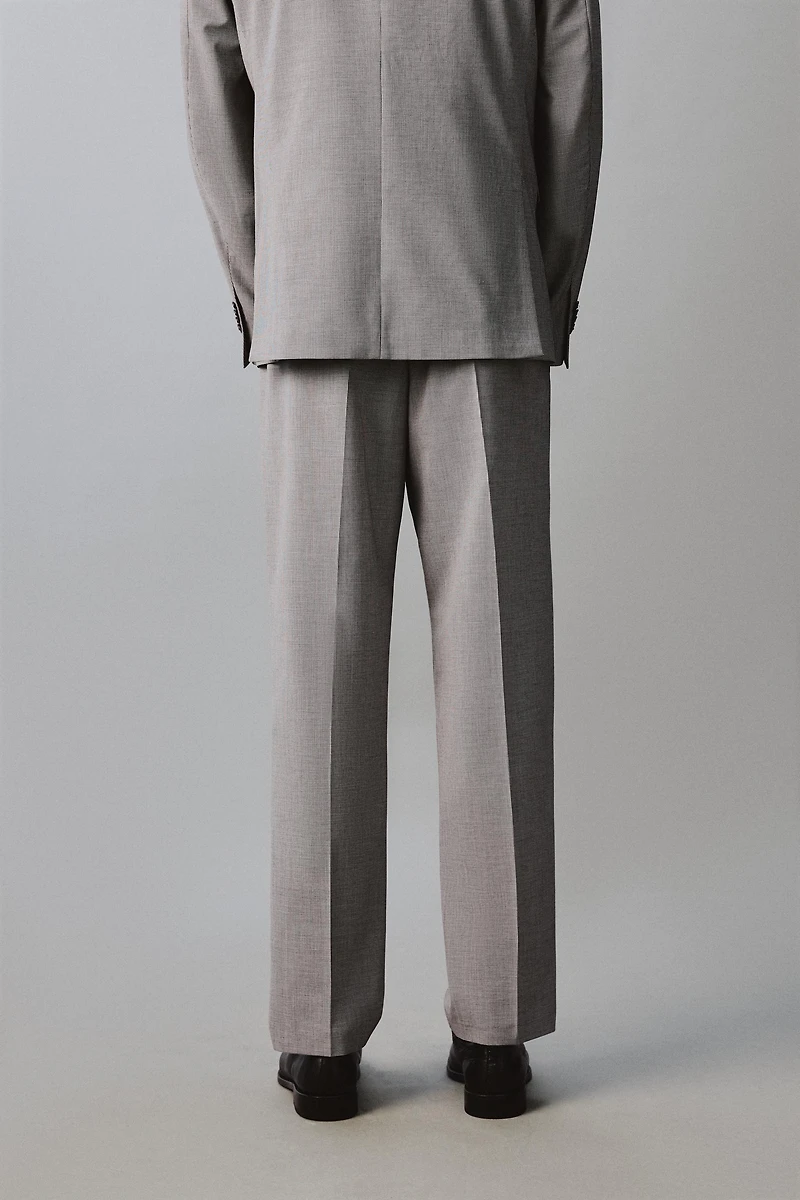 PANTALON DE COSTUME REGULAR FIT PIED-DE-POULE