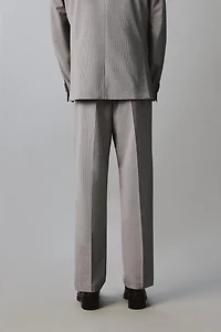 PANTALON DE COSTUME REGULAR FIT PIED-DE-POULE