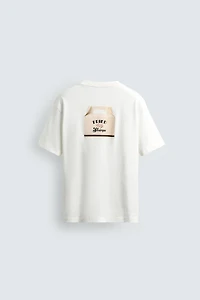 REGULAR FIT EMBROIDERED COMBINATION T-SHIRT