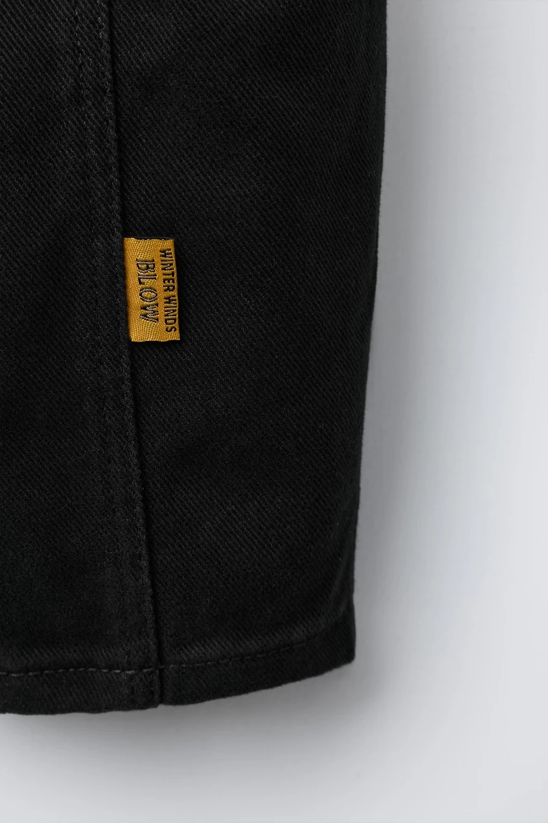 BALLOON PLEATED PANTS WITH LABELS