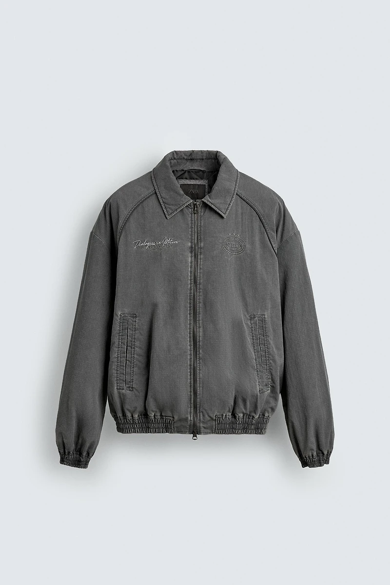 TEXTURED PUFFER JACKET
