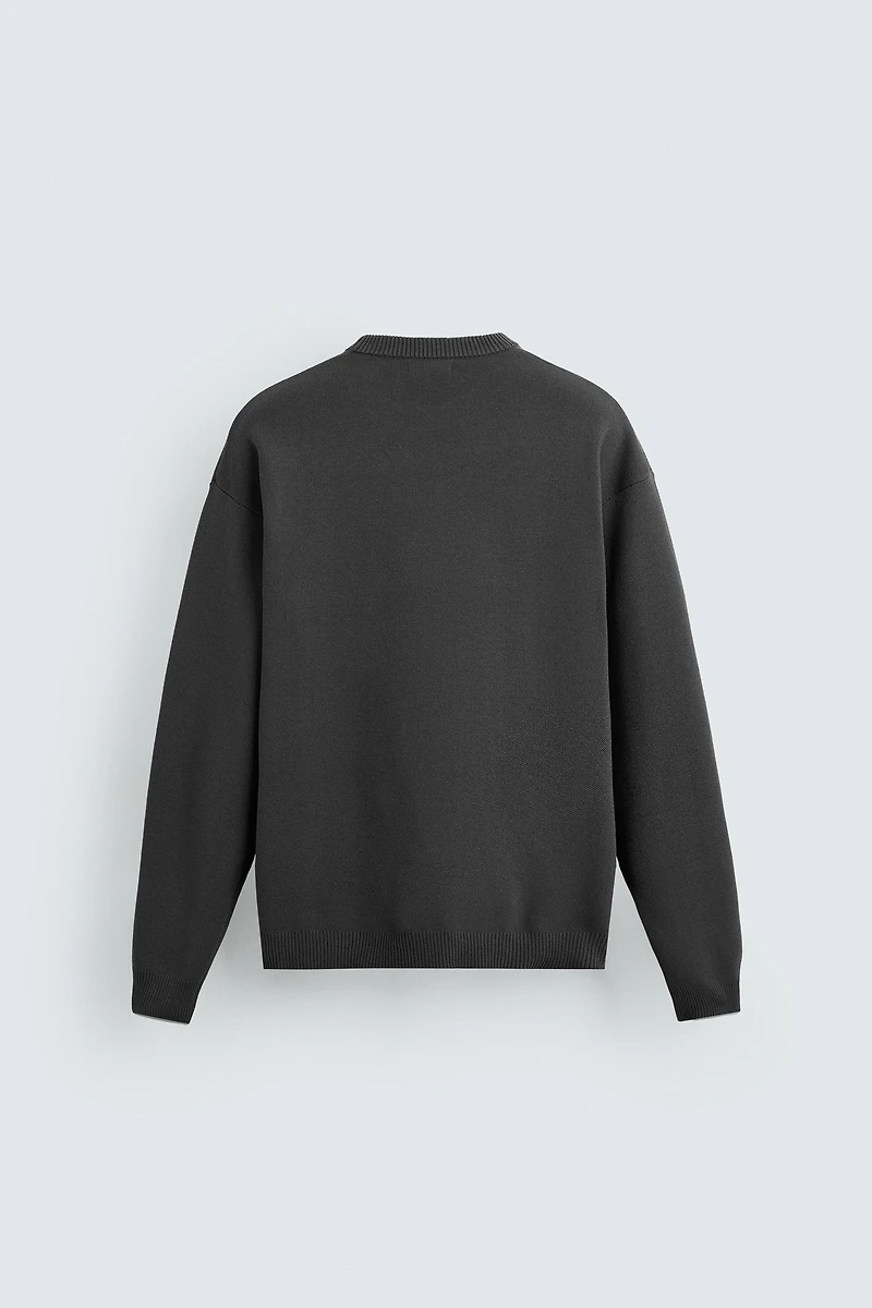 SOFT TEXTURED KNIT SWEATER