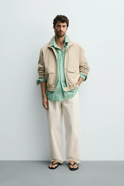 COTTON-LYOCELL REGULAR FIT JACKET