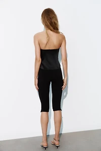 TOP SATINÉ BUSTIER CŒUR