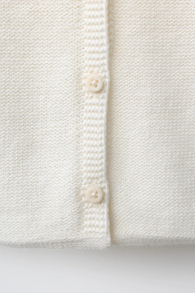 KNIT JUMPER WITH BUNNY PATCHES