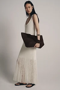 FRINGED KNIT DRESS
