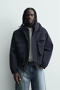 CROPPED FIT WATER REPELLENT JACKET