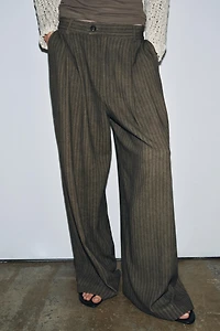 ZW COLLECTION JACQUARD STRIPED PANTS