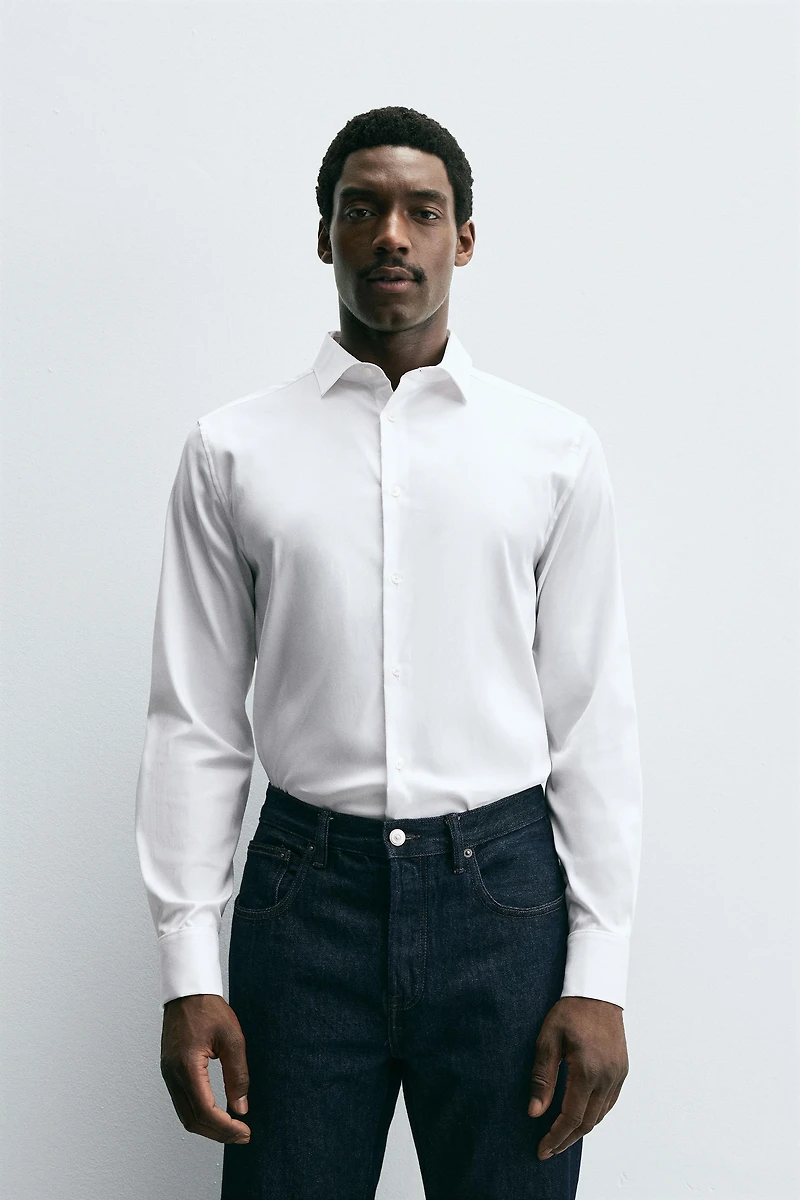 SLIM FIT FRENCH CUFF SHIRT