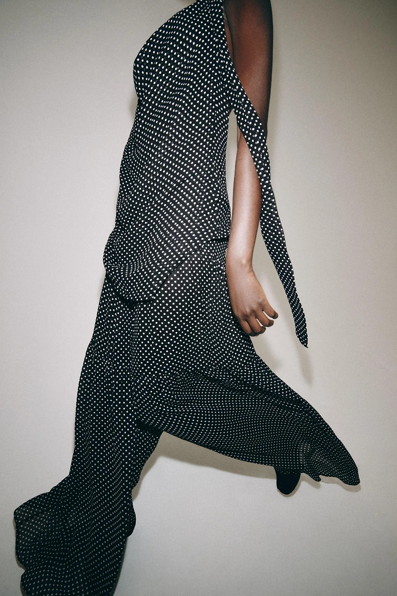 POLKA DOT HALTER TOP ZW COLLECTION