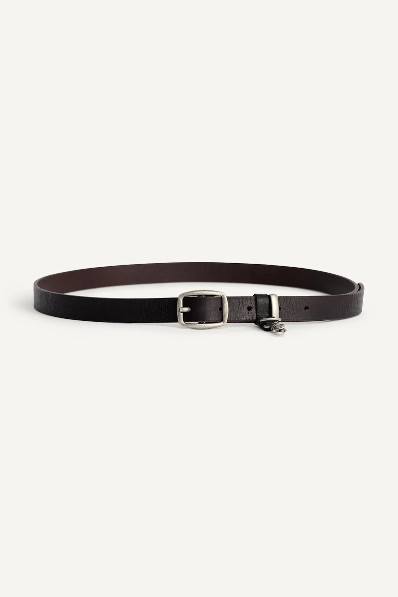 LEATHER CARABINER BELT