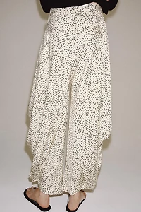 ZW COLLECTION DRAPED PRINTED PANTS