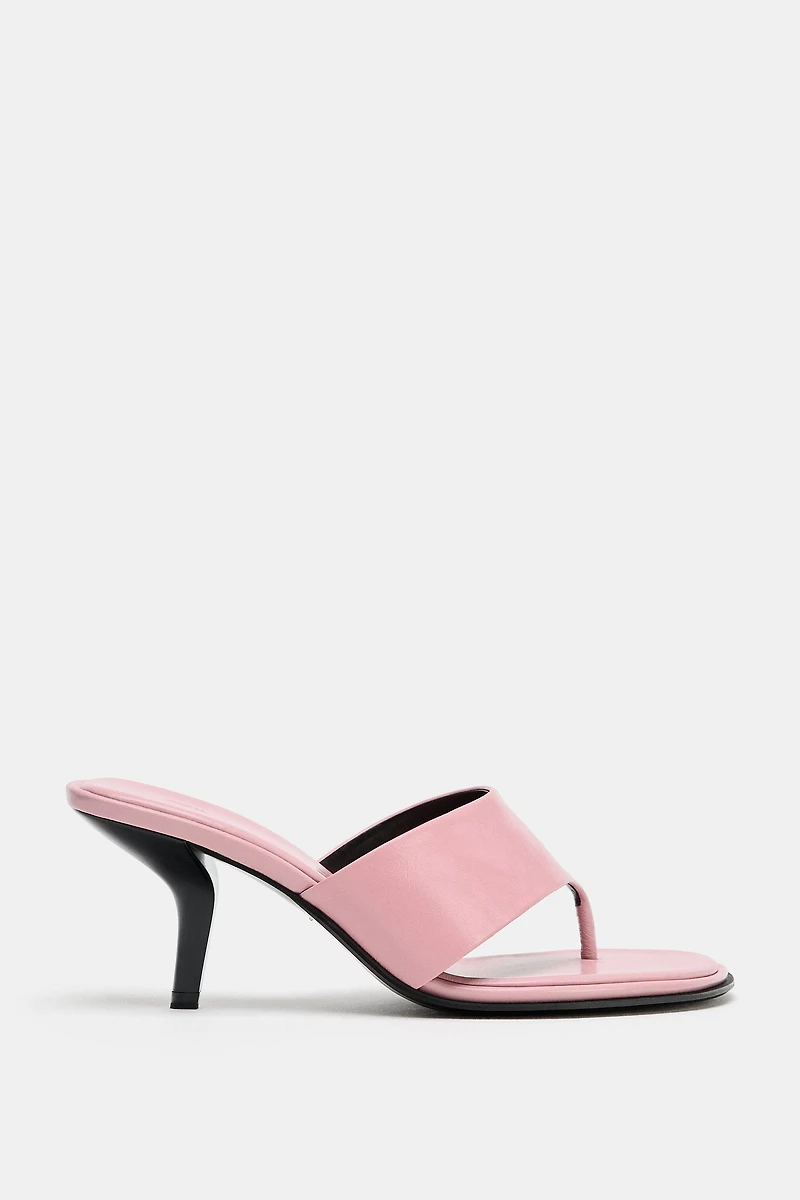 SANDALES EN CUIR À TALONS ÉDITION LIMITÉE