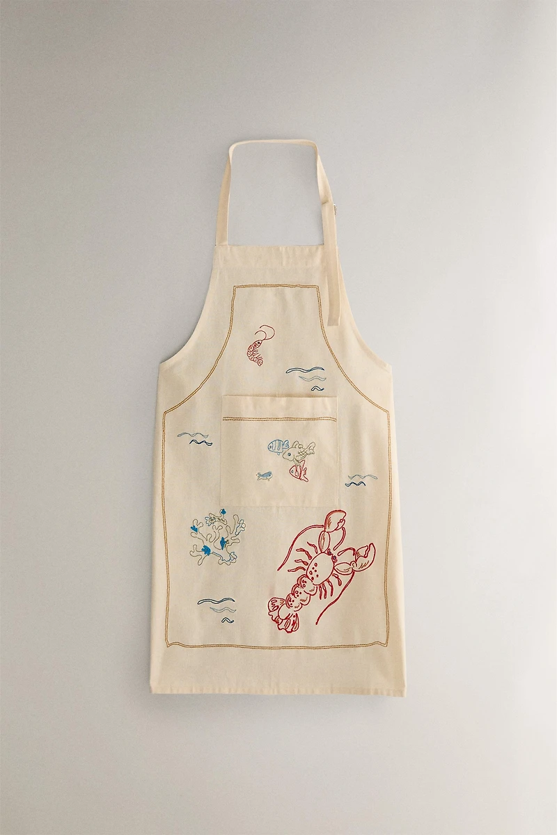 TABLIER BRODERIE VACANCES