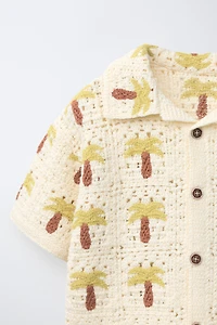CROCHET PALM TREE SHIRT