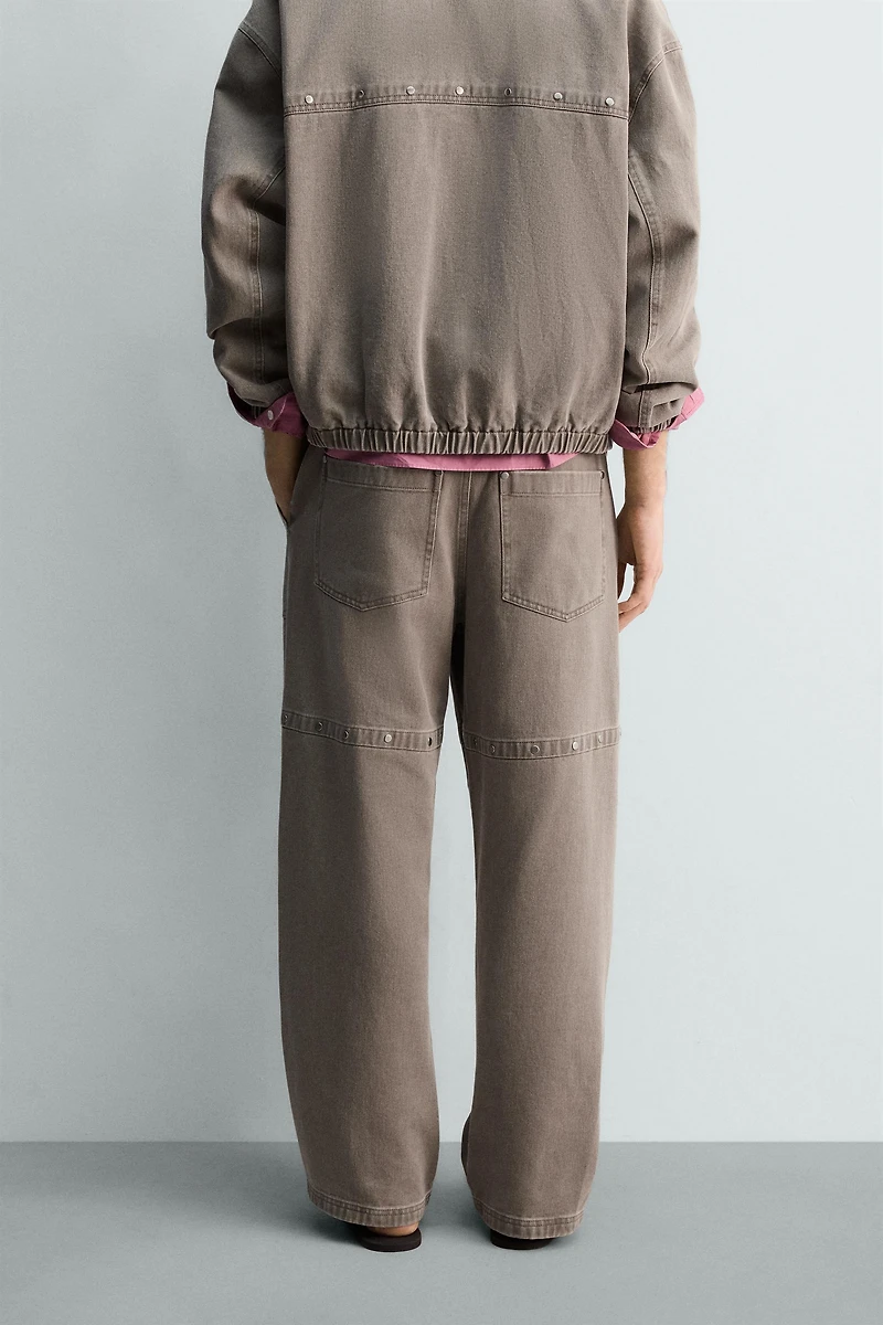 RELAXED FIT STUDDED PANTS