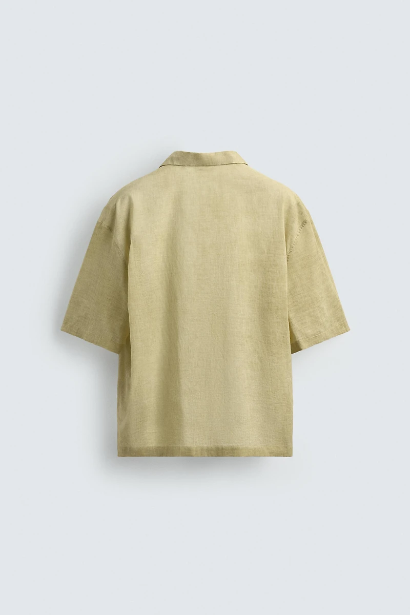 SEMI-SHEER BOXY FIT POLO SHIRT