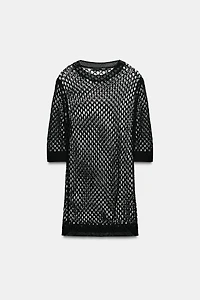 OPENWORK KNIT SWEATER