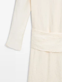 Robe midi ceinture large - STUDIO