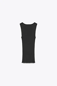 RIBBED LACE T-SHIRT