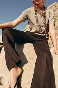 SHORT SLEEVE KNIT TOP