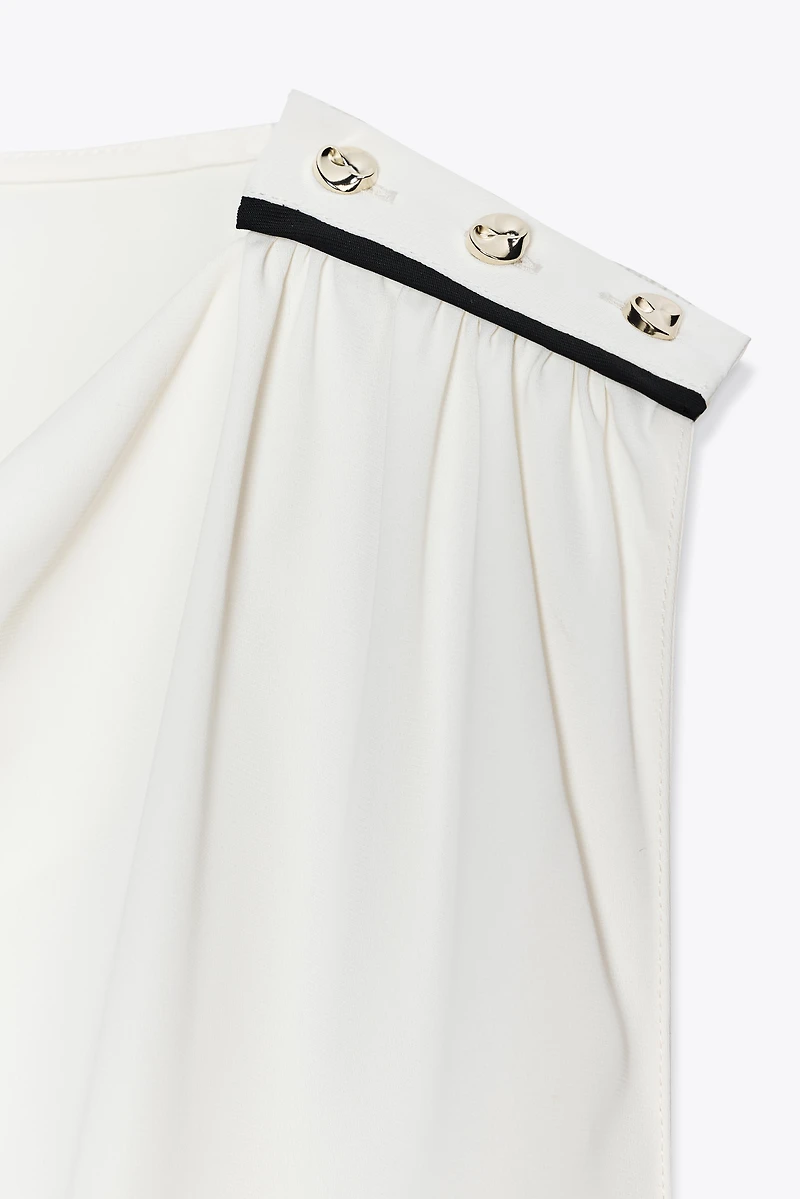 SHOULDER BUTTON BLOUSE