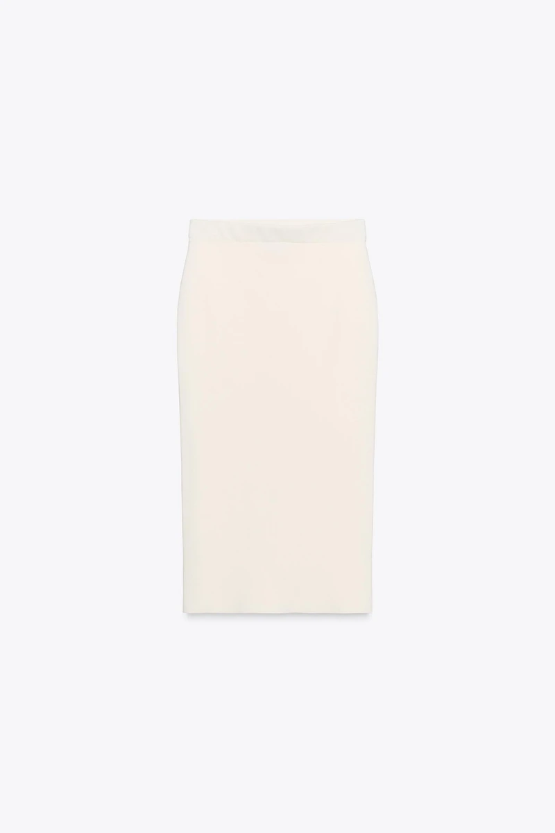 JUPE MIDI EN MAILLE