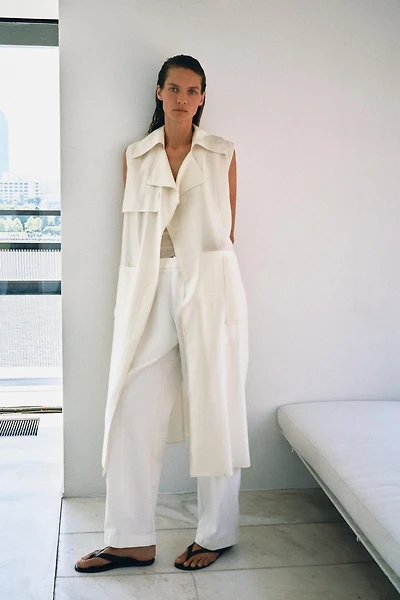 GILET LONG FLUIDE ZW COLLECTION