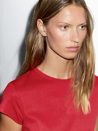 T-shirt à manches courtes 100 % coton mercerisé