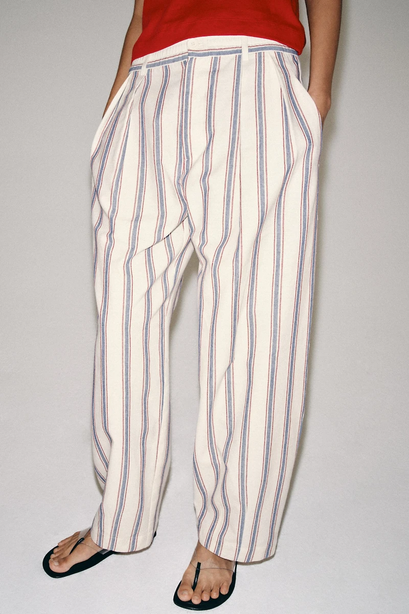 ZW COLLECTION STRIPED BALLOON PANTS