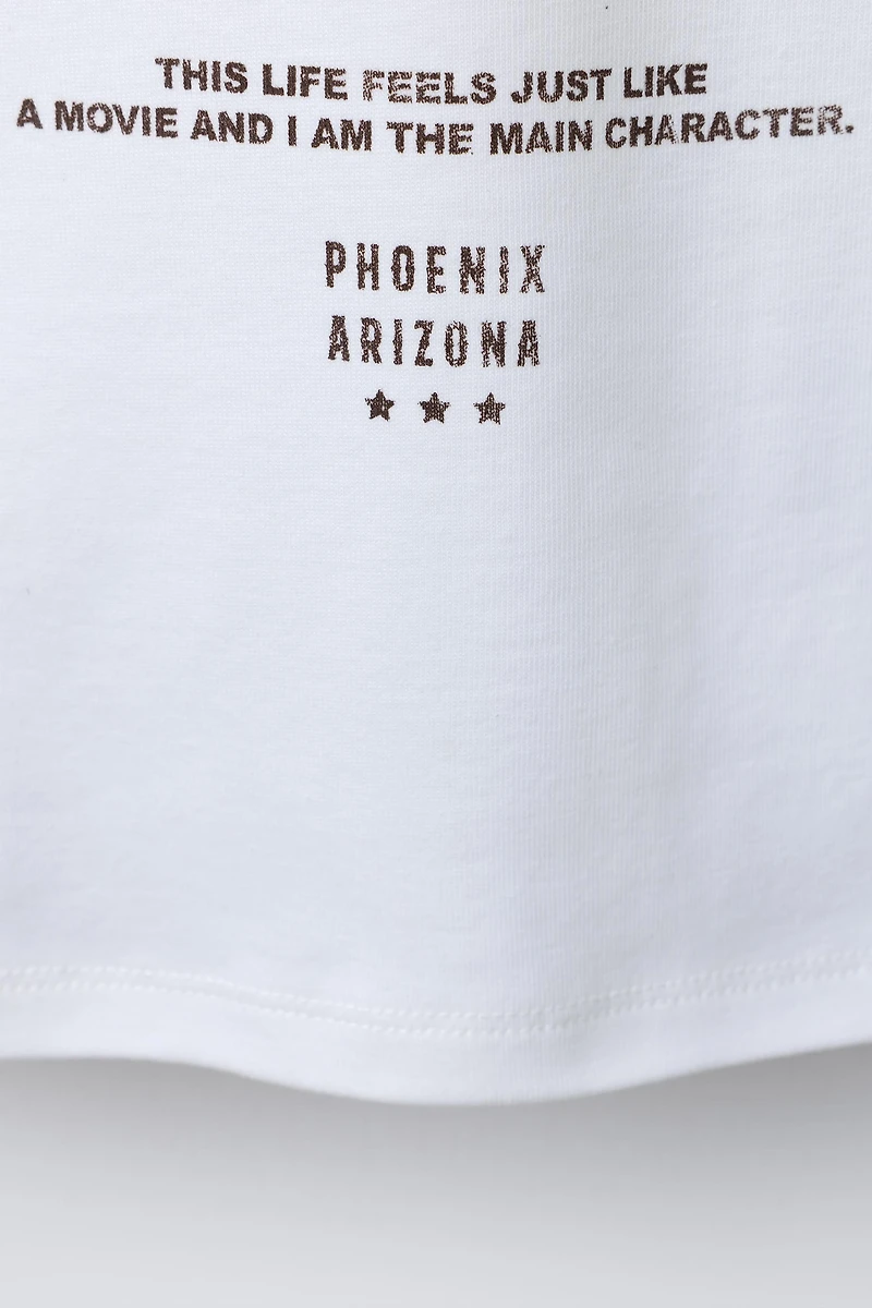 T-SHIRT À INSCRIPTION COWGIRL