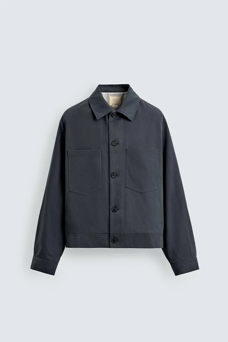 RELAXED FIT COTTON JACKET