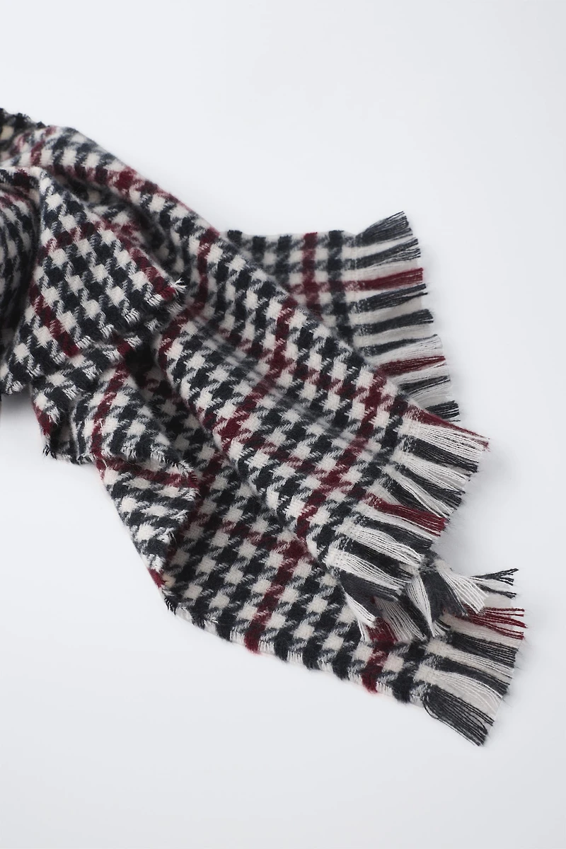 SOFT TOUCH HOUNDSTOOTH SCARF