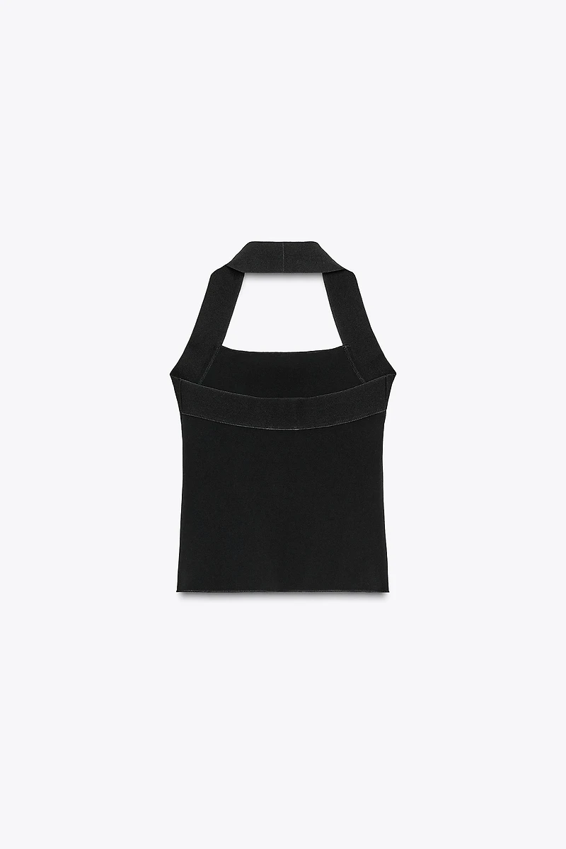 STRETCH HALTER TOP