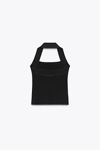 STRETCH HALTER TOP