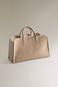 MINI NUBUK LEATHER SHOPPER BAG