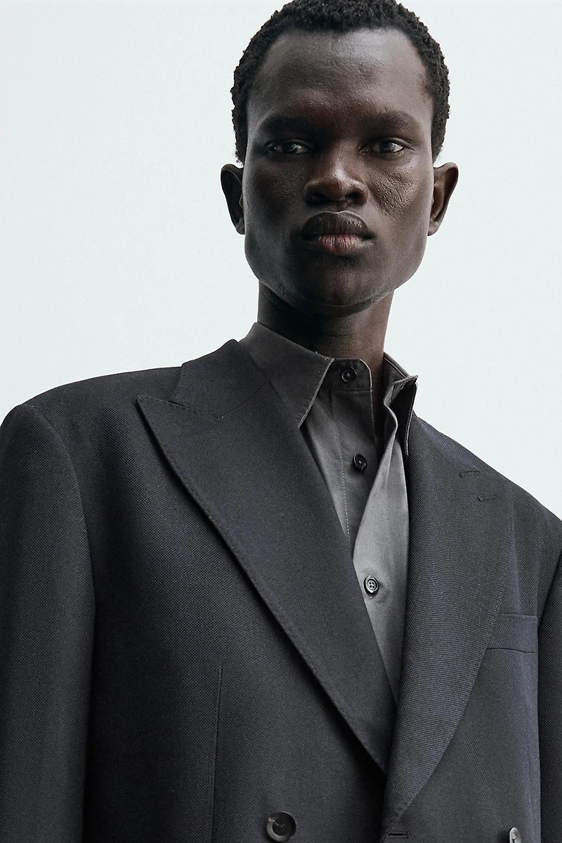 DOUBLE BREASTED SUIT BLAZER