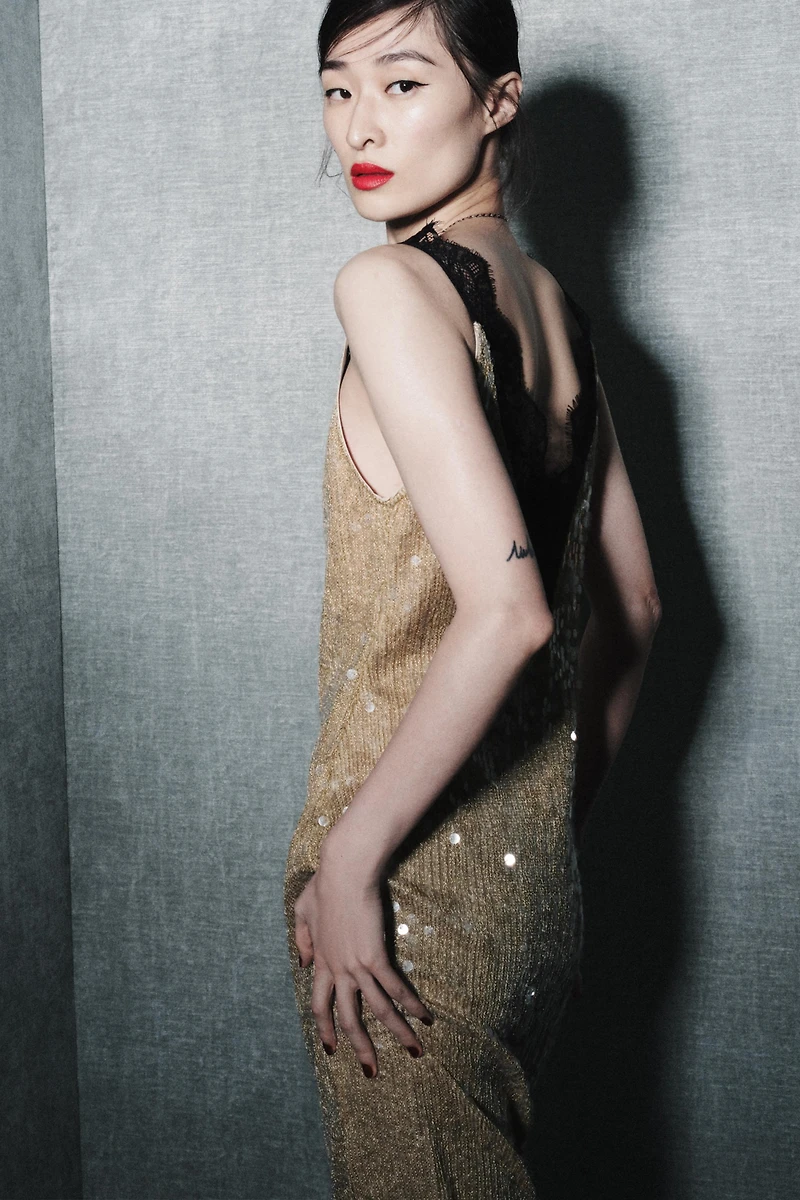 SEQUIN LACE DRESS ZW COLLECTION