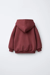 HOODED SWEATSHIRT WITH TEXT