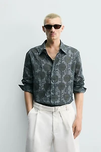 RELAXED FIT FLORAL PRINT SHIRT