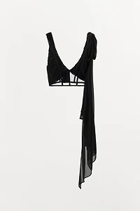 TOP BUSTIER DRAPÉ BIMATIÈRE