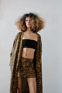 SEQUIN WRAP SKORT